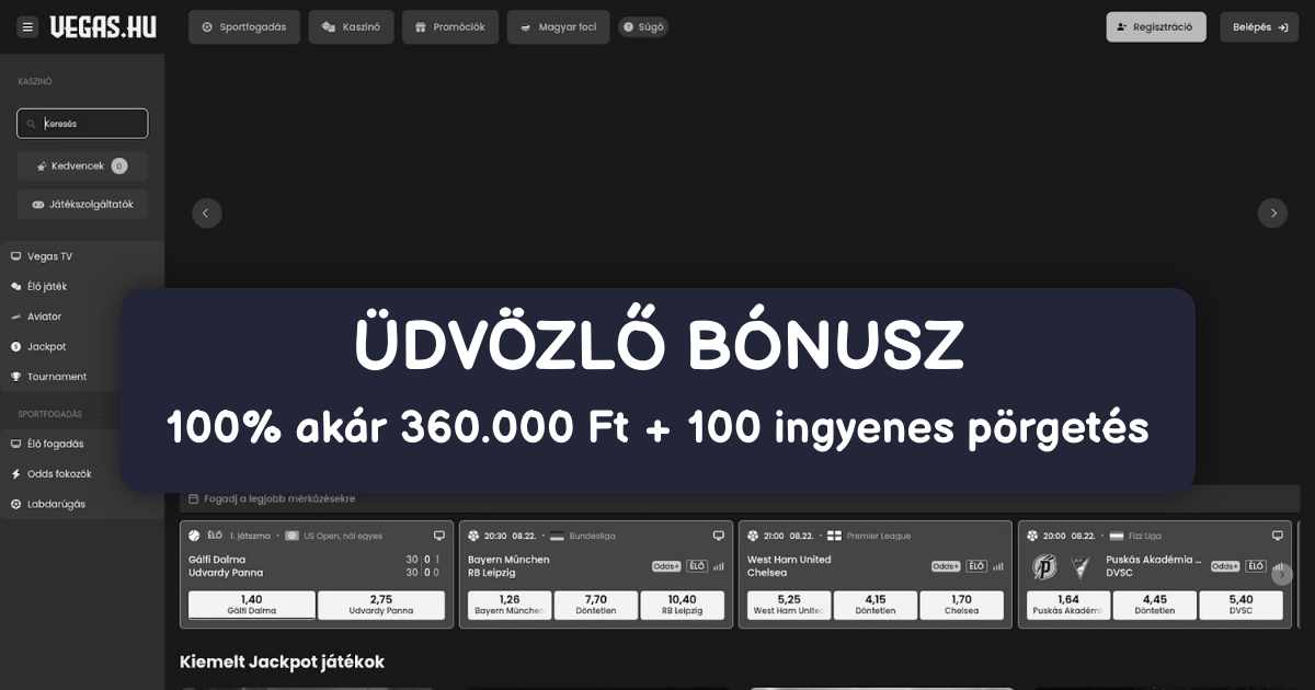 Vegas Casino welcome bonus